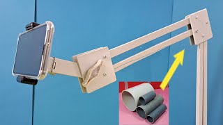 how to make a diy phone stand with pvc pipe at home