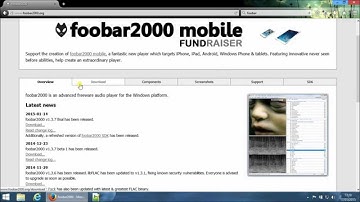 Install foobar music player