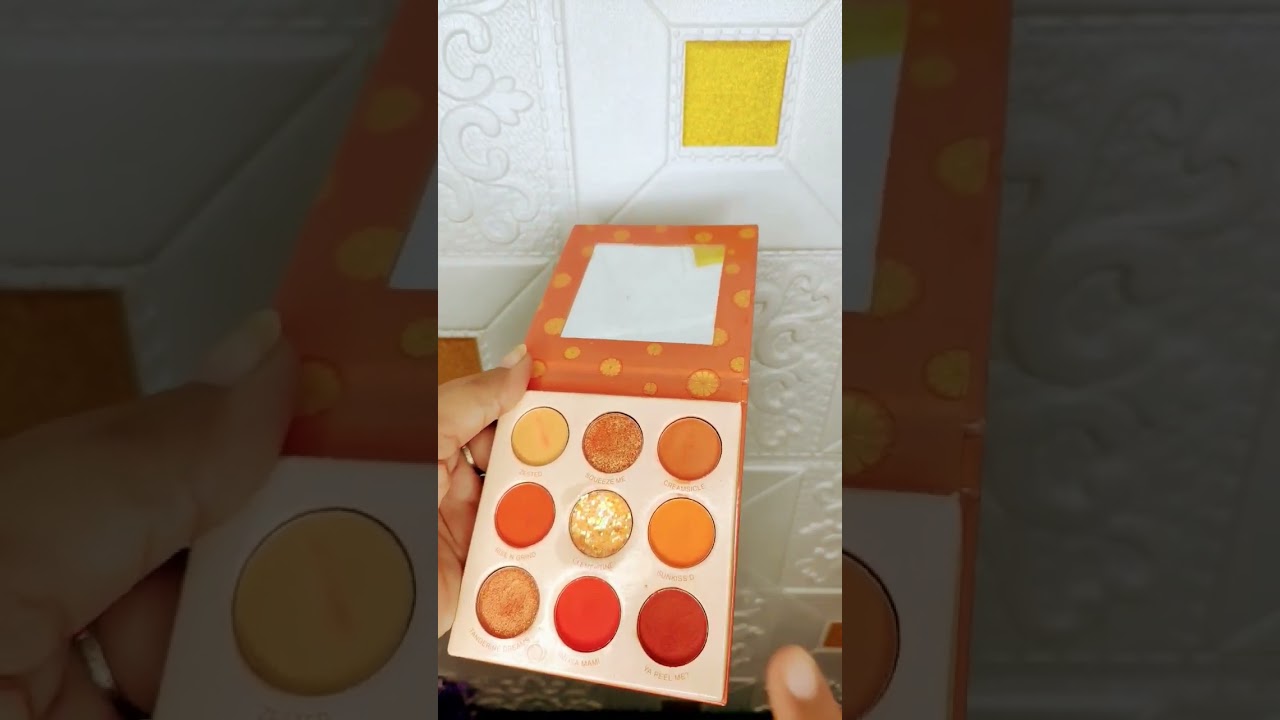 Orange eyeshadow pallette