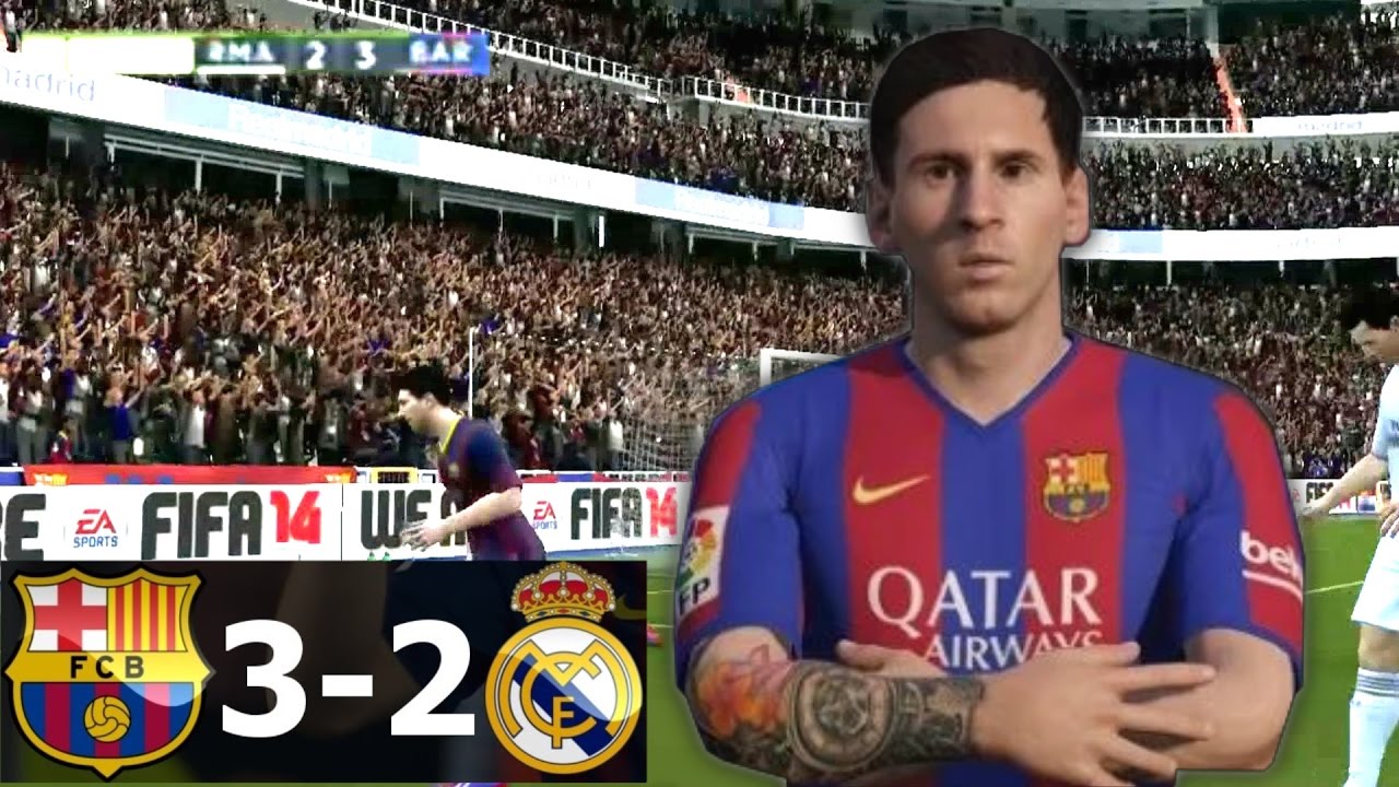 FIFA Remake Lionel MESSI Goals | El Clasico | Real Madrid vs FC