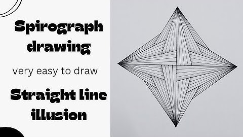 Creating Optical Illusions with Spirograph Art - Discover the Magic of Spirograph Straight Lines -3d