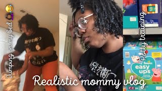 This is what a REALISTIC mommy vlog look like| Texlaxed Wash and Go Routine , Potty Training, Rant