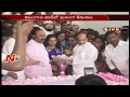 Kavitha & Naini Narsimhareddy @ KCR Birthday Celebrations at TRS Bhavan