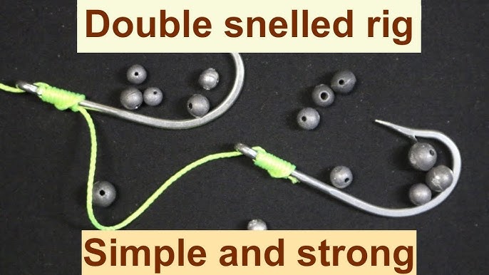 HOW TO TIE A DOUBLE HOOK SNELL RIG 