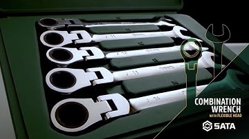 SATA Combination Ratcheting Wrench with Flexible Head [USA]