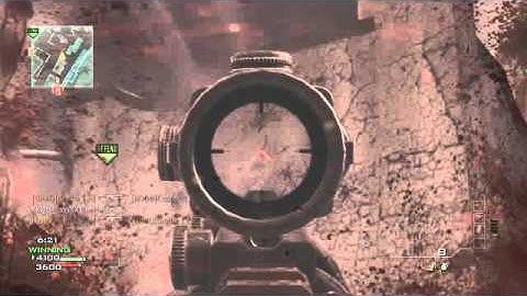 Call Of Duty MW3 Weirdest Final Stand Kill Ever