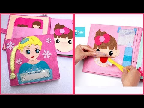 Quietbook Doll house – Sách vải bé giúp mẹ làm việc nhà công chúa Elsa (Chim Xinh)