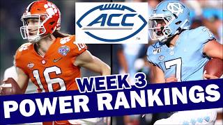 ACC Week 3 Power Rankings - Who Can Catch Clemson?