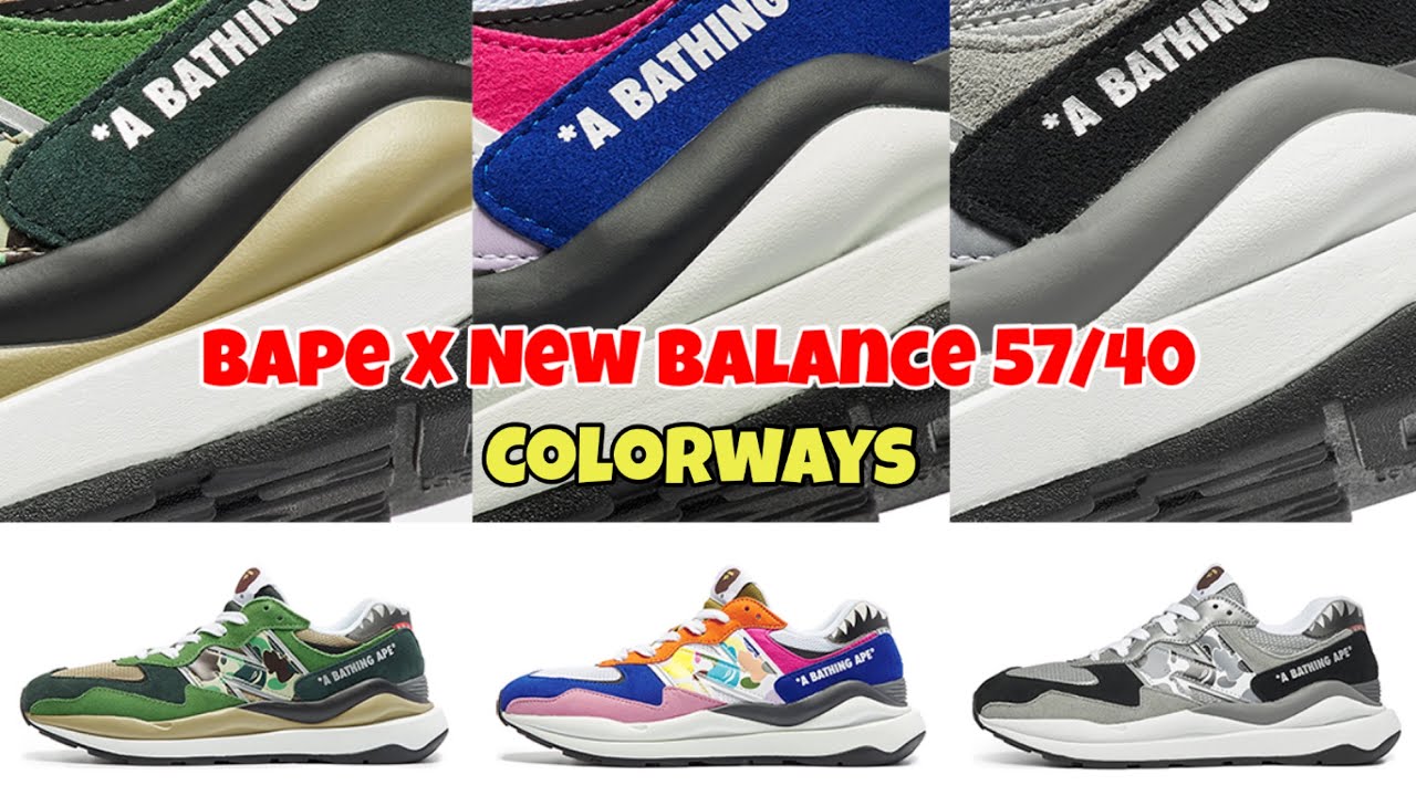 BAPE x New Balance 57/40 Multi, Where To Buy, M5740BPE