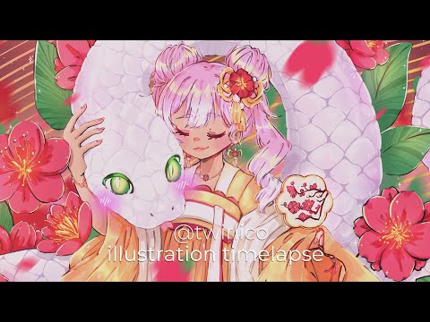 〖 timelapse 〗year of the snake 🐍