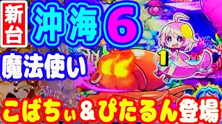 魔法使い★こばちぃ＆ぴたるん♪二人揃って初登場♪♪『Pスーパー海物語IN沖縄6』
