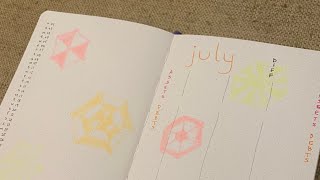 Plan With Me - July 2023 - Monthly Spreads - Umbrella Theme ⛱️🏖️