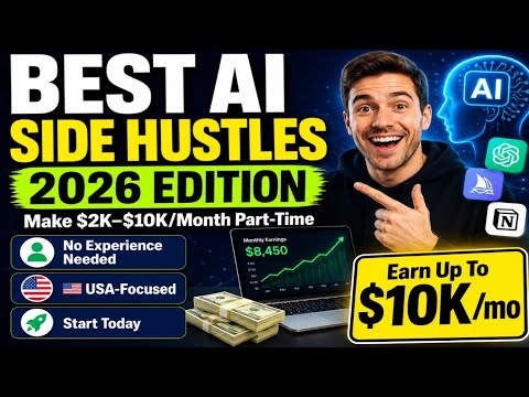 Thumbnail for 5 Best AI Side Hustles in 2026 (That Actually Make Money)