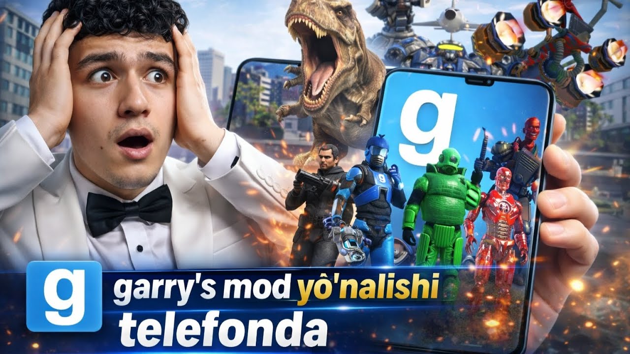 Garry's mod telefonda? 🤯Garry's modni qanday qilib telefonda o'ynashni o'rganamiz! 