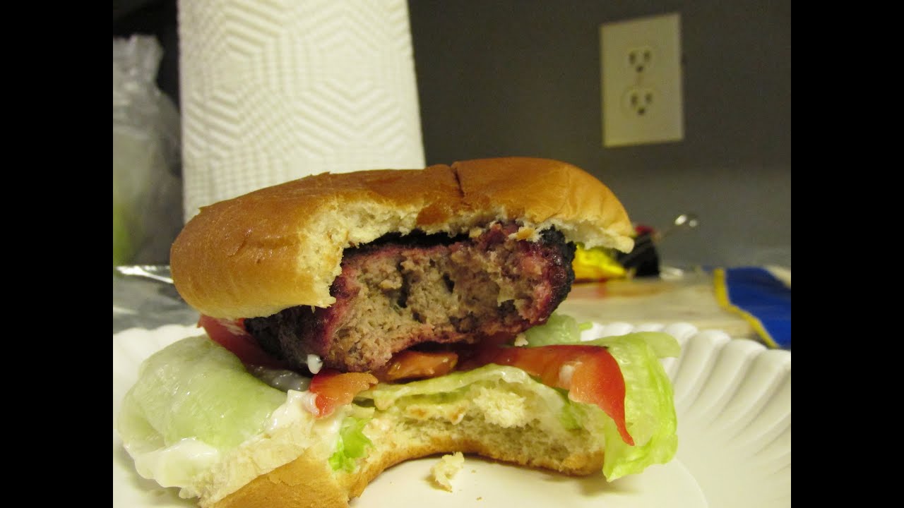 Smoked Hamburgers with Fig wood YouTube