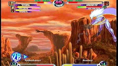 MvC2 Online (360): ForRevGreen (MSP) vs Brett (Cha/Mag/Doom) 3 .:10.20.09:.