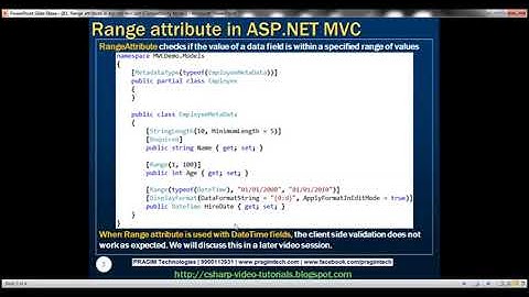 Part 81   Range attribute in asp net mvc