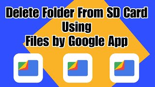 Delete folder from SD card using files by Google app| Files by Google Help Video screenshot 5