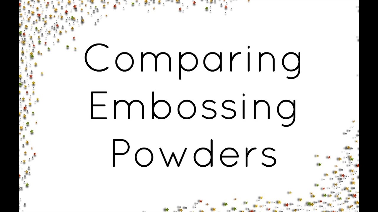 Comparing "white" embossing powders