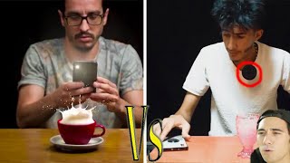 يمني يفاجئ الأجانب بخدعه البصريه ويتحدى زاك كينغ Zach King - Visual tricks