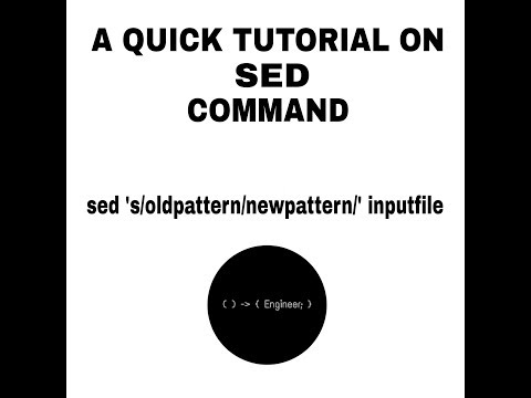 A quick tutorial on SED command | Engineer