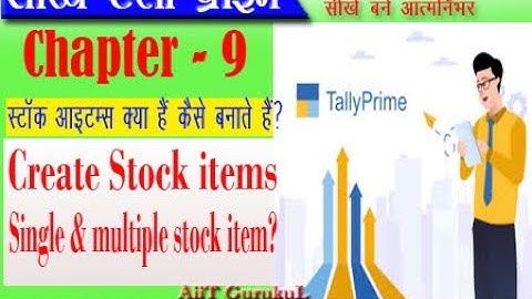 Tally Prime I Stock Item Creation I Groups I Units I Creation I Alteration I Deletion