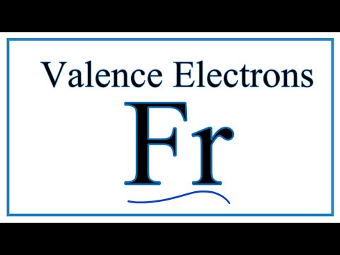 ვიდეო: რა არის ფრანციუმის ვალენტობა?