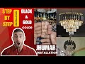 How to fit jhumar step by step/ installation of premium back &amp; gold jhumar with Bluetooth &amp; audio