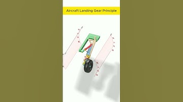 Aircraft Landing Gear #fusion360 #cad #mechanical #engineering #3ddesign #mechanism #solidworks