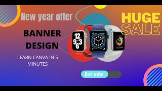 How to make a Ecommerce banner in canva tutorial || FREE canva tutorial || Modern Banner Design screenshot 5