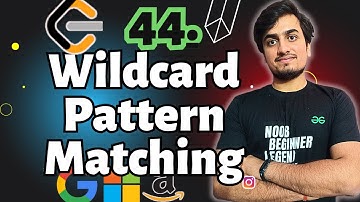 Wildcard Pattern Matching | LeetCode 44 (Hard) | GFG POTD 12 Nov