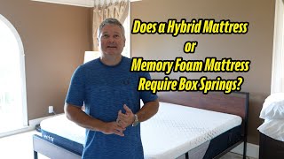 Does a Hybrid Mattress or Memory Foam Mattress Require Box Springs? #BoxSpring #Mattress