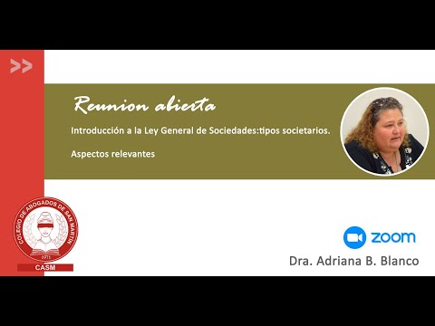 Introducción a la Ley General de Sociedades: tipos societarios.