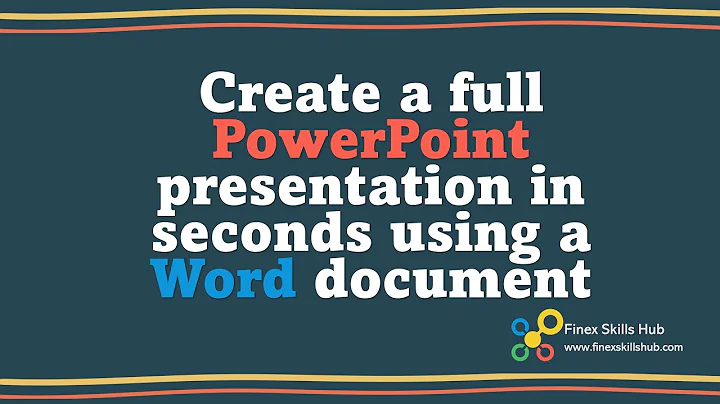 Create a full PowerPoint presentation in seconds using a Word document - Bernard Obeng Boateng