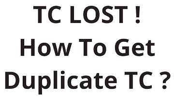 HOW TO GET LOST TC AGAIN | TRANSFER CERTIFICATE LOST | DUPLICATE TRANSFER CERTIFICATE