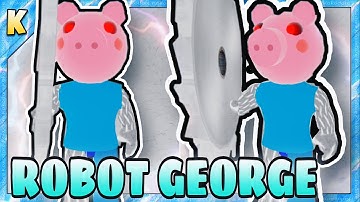 How To Get “ROBOT GEORGE” BADGE + ROBOT GEORGE SKIN/MORPH in PIGGY FIND BADGE GAMES | Roblox