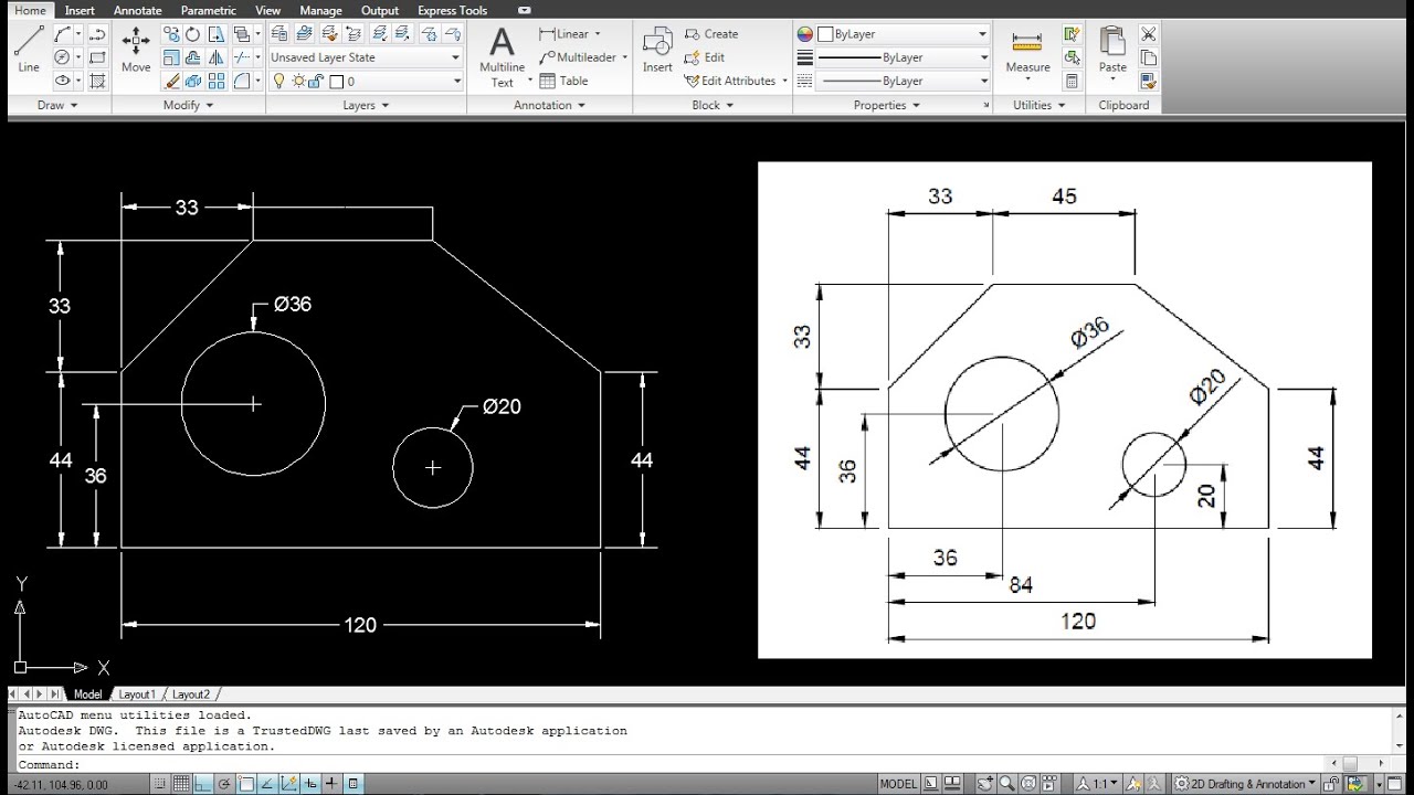 Autocad Practice Drawings For Beginners