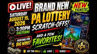 LIVE Saturday 2026 at 3 30PM ET BRAND NEW PA Lottery Scratch-Offs FAVORITES