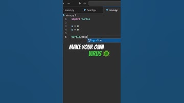 Make your own virus 🦠 using python skill. #viral #pythonshorts #techshorts #ai #codingtips