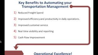 Key Benefits of Automating Your Transportation Management