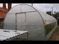 Solar profesional pentru legume tip tunel cu arcade din teava zincata 12x4 m