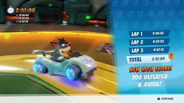 Crash Team Racing Nitro Fueled - Android Alley Oxide Time Trial