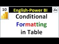 Conditional Formatting in Table in Power BI | Power BI Conditional Formatting in Table