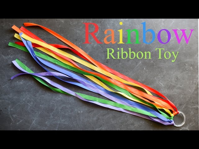 Large Rainbow Ribbon Ring