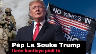 Pèp La Leve Kanpe Nan Peyi Etazini,Yo Sakaje Administrasyon Trump Lan - Ikrèn Kontinye Pèdi Plis Tè