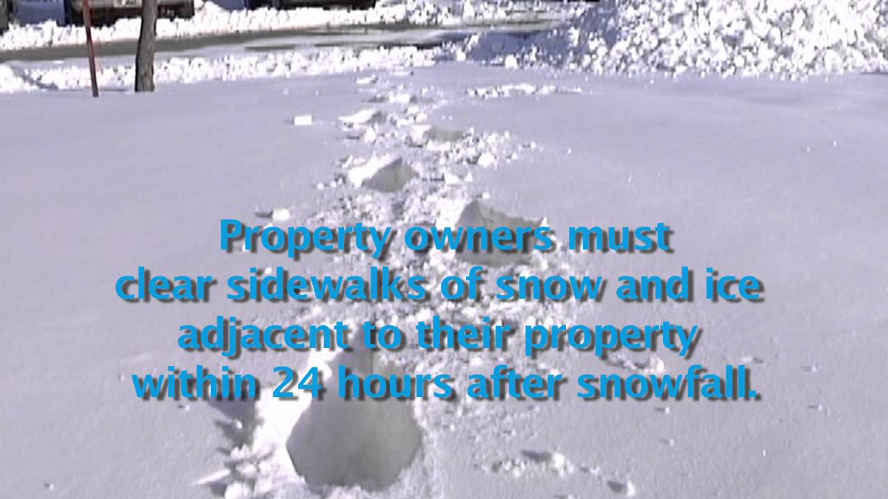 Quick Tip: Shoveling Snow off Sidewalks