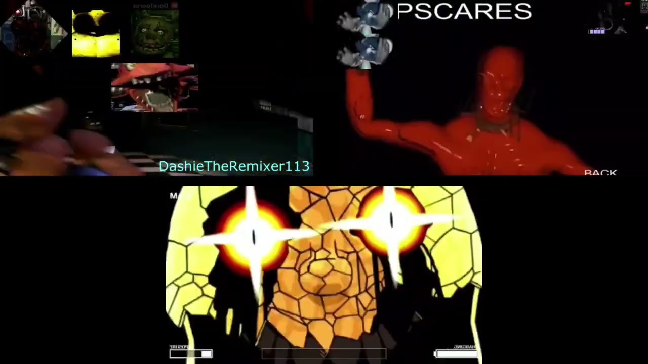 FNAF VS ONAF VS FNATI sparta basshunter remix 