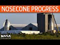 SpaceX Boca Chica - Nosecone Progress - High Bay Grows