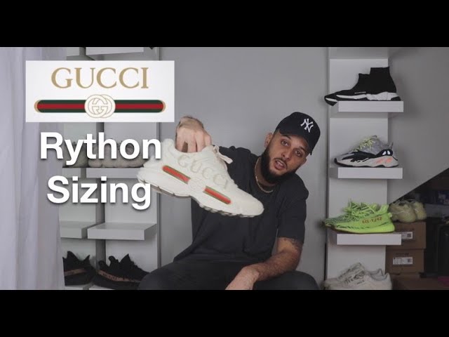 gucci rhyton sneakers sizing