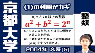 【京大2004】誘導を利用しスッキリ解決！平方数の方程式【整数の性質】
